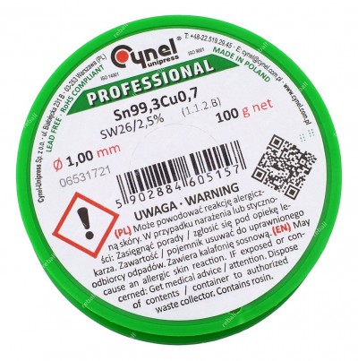TIN 100/1-BEZOLOVNI-CYNEL